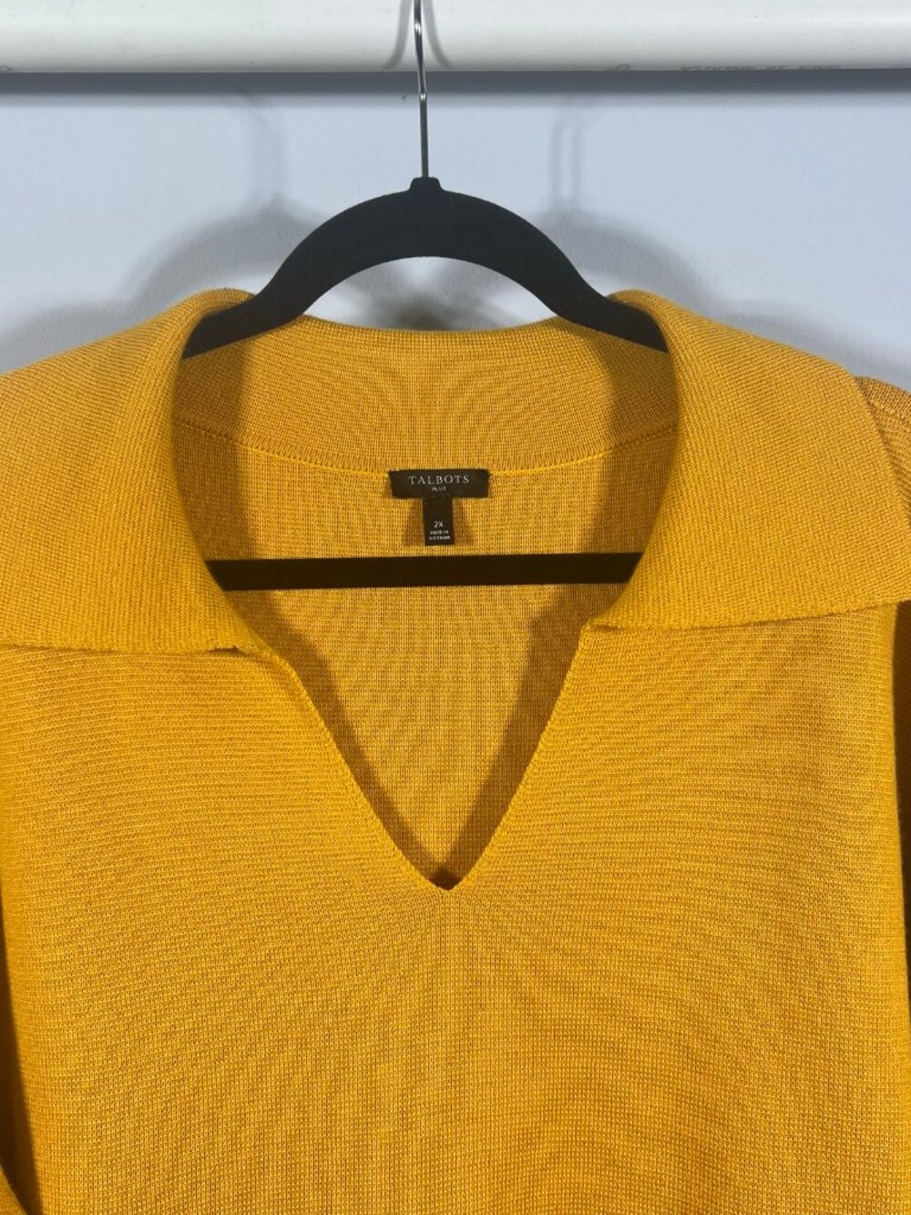 Talbots Sweater Womens Milano Stitch Johnny Collar Pullover Wool Blend 2X Casual - Picture 3 of 8